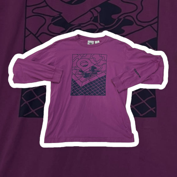 Adidas Long Sleeve Purple T-shirt - Size Medium