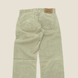 Levi's 551 Beige Corduroy Trousers - Size 26 Waist