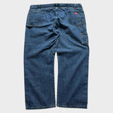 Dickies Carpenter Jeans Baggy Relaxed Men's Blue Denim Straight Leg 50x30