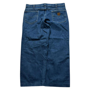 Carhartt Baggy Navy Jeans Blue Relaxed Wide Leg Men's Denim 38x27