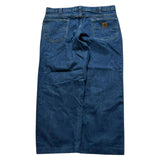 Carhartt Baggy Navy Jeans Blue Relaxed Wide Leg Men's Denim 38x27