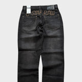 G-Star Raw Men's Straight Jeans Grey Embroidered Denim Deadstock New 30x30