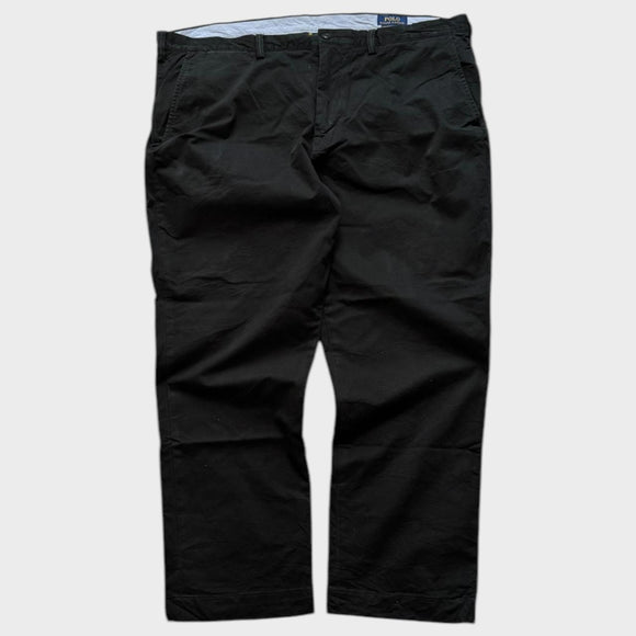 Ralph Lauren Chinos Pants Men's Black Baggy Straight Leg Trousers 42x29