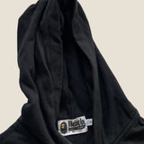 BAPE Black Spell Out Zip Up Hoodie - Men's Small