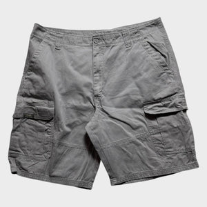 Wrangler Cargo Shorts Baggy Relaxed Loose Men's Grey Cotton Size 40 Waist