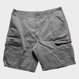 Wrangler Cargo Shorts Baggy Relaxed Loose Men's Grey Cotton Size 40 Waist
