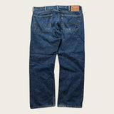Levi's 505 Jeans Regular Straight Leg Navy Men's Blue Denim 38x27