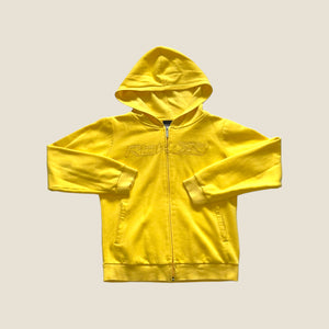 Vintage Reebok Yellow Women's Hoodie - Small