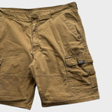Wrangler Cargo Shorts Men's Tan Brown Baggy Relaxed Canvas Cotton 38x21