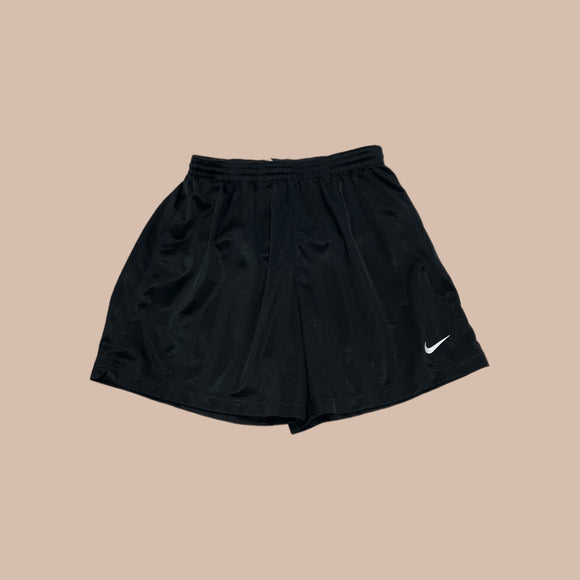 Vintage Nike Black Swoosh Shorts - Men's XS