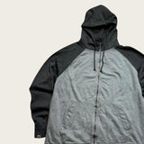 Russell Athletic Hoodie Men's Grey Blank Full Zip Size XXL Hooded Sweatshirt