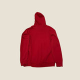 Adidas Red Spell Out Hoodie - Size Large