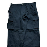 Baggy Cargo Pants RTY Workwear Men's Black Relaxed Straight Leg Trousers 36x27