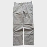 Ralph Lauren Chinos Pants Men's Grey Baggy Straight Wide Leg Trousers 36x31