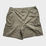 Wrangler Cargo Shorts Men's Tan Brown Baggy Relaxed Size 40 Waist Canvas Cotton