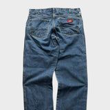 Dickies Jeans Baggy Relaxed Straight Wide Leg Fit Men's Blue Denim 32x29