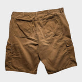 Wrangler Cargo Shorts Men's Tan Brown Baggy Relaxed Size 40 Waist Canvas Cotton