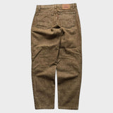 Levi's Men's Brown Tan Stonewashed Baggy Relaxed Tapered Jeans 33x30