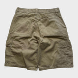 Wrangler Baggy Cargo Shorts Men's Tan Brown Baggy Relaxed Wide Leg 32 Waist