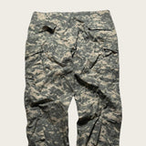 Camo Cargo Pants Baggy Men's Green Baggy Straight Leg Trousers 42x32 USA Army