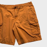 Izod Cargo Shorts Men's Orange Tan Baggy Relaxed Canvas Cotton Size 38 Waist