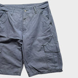 Levi's Cargo Shorts Baggy Relaxed Loose Men's Blue Cotton Canvas Size 34 Waist