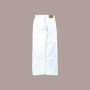 Levi's 514 Off White Corduroy Trousers - Size 34 Waist