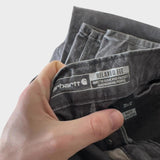 Carhartt Grey Carpenter Pants Baggy Straight Wide Leg Trousers Men's 36x31
