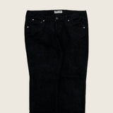 Vintage Lee Black Corduroy Trousers - Size Women's 32 Waist