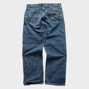 Dickies Jeans Baggy Relaxed Straight Wide Leg Fit Men's Blue Denim 32x29