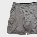 Wrangler Baggy Cargo Shorts Men's Grey Relaxed Wide Leg Size 38 Waist