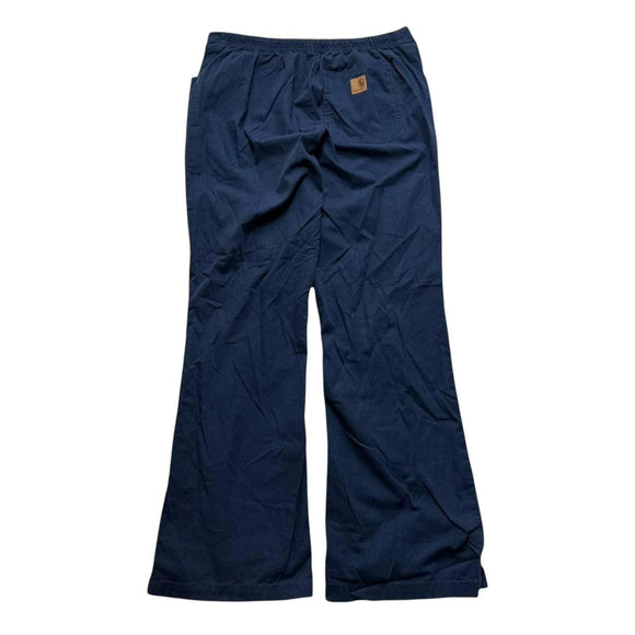 Carhartt Men's Navy Blue workwear trousers bootcut flared wide leg pants Men's 30x30