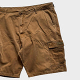 Wrangler Cargo Shorts Men's Tan Brown Baggy Relaxed Size 40 Waist Canvas Cotton