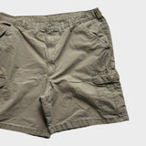 Wrangler Cargo Shorts Men's Tan Brown Baggy Relaxed Size 40 Waist Canvas Cotton