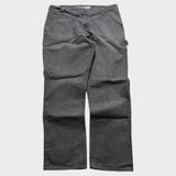 Carhartt Grey Carpenter Pants Baggy Straight Wide Leg Trousers Men's 36x31