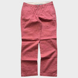 Ralph Lauren Chino Pants Men's Pink Trousers Baggy Straight Leg Fit 34x32
