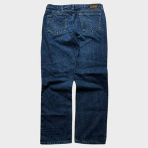 Lee Navy Baggy Jeans Regular Straight Leg Men's Denim Wide Leg 38x33