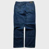 Lee Navy Baggy Jeans Regular Straight Leg Men's Denim Wide Leg 38x33