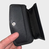 Gucci Women's Black Wallet Purse 11990s 90s Authentic Leather