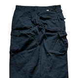 Baggy Cargo Pants RTY Workwear Men's Black Relaxed Straight Leg Trousers 36x27