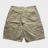 Wrangler Baggy Cargo Shorts Men's Tan Brown Relaxed Size 33 Waist