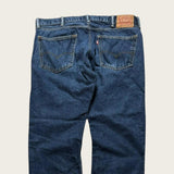 Levi's 505 Jeans Regular Straight Leg Navy Men's Blue Denim 38x27