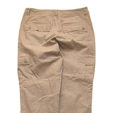 Men's Cargo Pants Slim Fit Straight Leg Tan Pink Trousers 33x29
