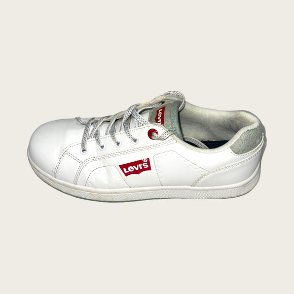 Levi's Classic Logo Spell Out White Trainers - UK 6