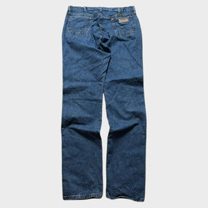 Wrangler Baggy Jeans Straight Wide Leg Relaxed Fit Men's Blue and Navy 36x38