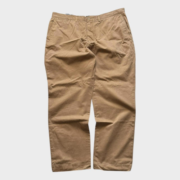 Ralph Lauren Chinos Pants Men's Tan Brown Baggy Straight Leg Trousers 40x32