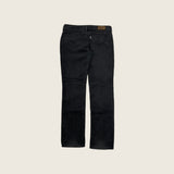 Levi's 571 Black Corduroy Trousers - Size 32 Waist