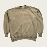 Russell Athletic Blank Sweatshirt Men's Tan Brown Pullover Jumper Size Large