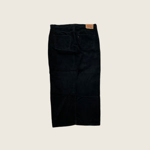 Levi's 582 Black Corduroy Trousers - Size 38 Waist