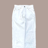 Levi's 514 Off White Corduroy Trousers - Size 34 Waist